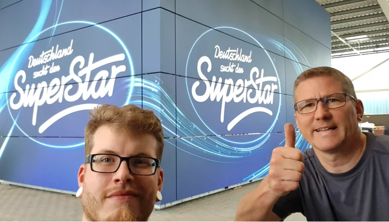 Finished! Event-Branding DSDS Zelt Kubus